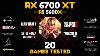 RX 6700 XT  Ryzen 5 5600X  The Best Gaming Test in 1080P 1440P RTFSR With 20 Games [upl. by Latsyrhc]