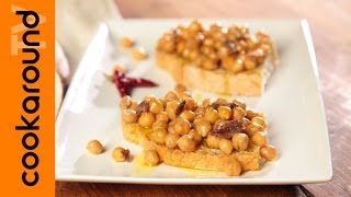 Ceci allacciuga  Crostini di ceci [upl. by Atiekahs]