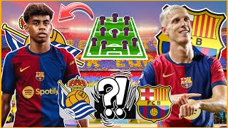 BARÇA vs REAL SOCIEDAD BIEN FINIR AVANT LA TRÊVE  DANI OLMO TITULAIRE  QUEL XI [upl. by Eldwin]