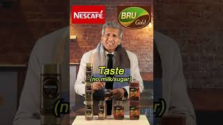 Nescafe Gold Vs BRU Gold  Instant Coffee Comparison  Which coffee is the best nescafe coffee [upl. by Aihtibat]