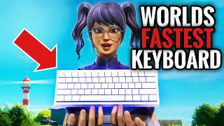 Playing Fortnite With The FASTEST Keyboard in The WORLD gk61 [upl. by Orecul]