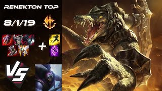 TOP Renekton vs Jax  NA Challenger Patch 1422 [upl. by Reinar]