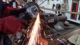 Making a new cutting edge for my Craftsman snowblower [upl. by Yl]