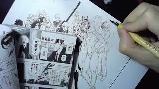 Yusuke Murata Live drawing One Punch Man 62 [upl. by Aihsiek]