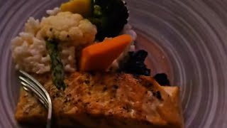 HARD ROCK HOTEL ITALIAN CUISINE GRILLED SALMON FISH 🐟 ❤️🇮🇹 [upl. by Constantine]