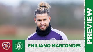 Emiliano Marcondes Preview Hearts vs Hibernian  cinch Premiership [upl. by Hannus257]