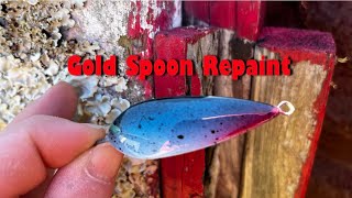 How to Paint a Fishing Lure Spoon [upl. by Ariamoy]