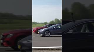 BMW M850i vs Tesla Model 3 vs Mercedes AMG E63S dragrace youtubeshorts shorts credit Carwow bmw [upl. by Notserk]