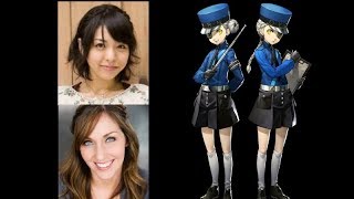 Video Game Voice Comparison Caroline amp Justine Persona 5 [upl. by Arykat]