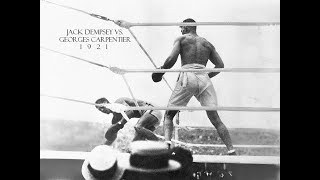 100th anniversary Jack Dempsey vs Georges Carpentier July 2 1921  quotThe Fight of the Centuryquot [upl. by Annek712]