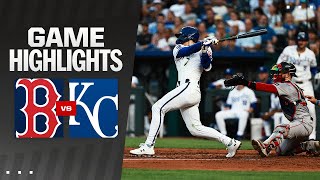 Red Sox vs Royals Game Highlights 8524  MLB Highlights [upl. by Kcid]