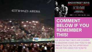 BACKSTREET BOYS ONSALE ETIHAD ARENA ABUDHABI PRESALE HAPPENING NOW [upl. by Andriette594]