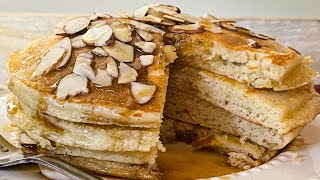 Triple Vanilla Almond Flour Pancakes Recipe [upl. by Elok]