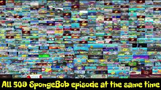 all 509 spongebob episodes at the same time [upl. by Anilys]