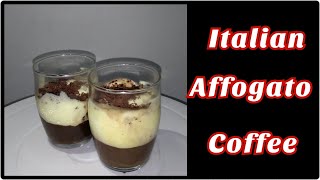 Italian Affogato coffee recipe  Italian dessert  Affogato recipe  Cook with Habiba [upl. by Mayram]