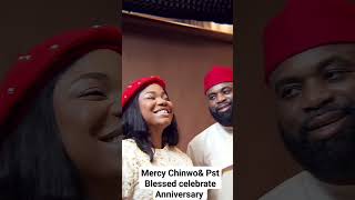 MERCY CHINWO amp PST BLESSED CELEBRATE 2ND WEDDING ANNIVERSARY mercychinwo couple christianfaith [upl. by Noret704]