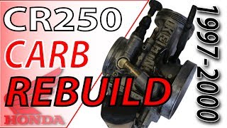 Keihin Carb Rebuild  19972000 Honda CR250  Fix Your Dirt Bikecom [upl. by Hairom554]