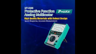 ProsKit Protective Function Analog Multimeter MT2208 ProsKit infrared test voltage [upl. by Ahsinnod]