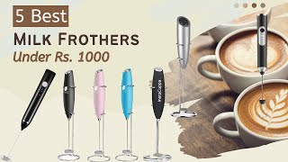 Best Milk Frother in 2023  5 Best Milk Frothers Under Rs 1000  Coffee Beater Battery Operated [upl. by Cheryl]