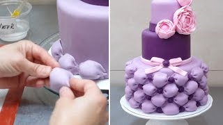 How To Make Billowing Pillows for a Wedding Cake by Cakes StepbyStep [upl. by Dahsraf]