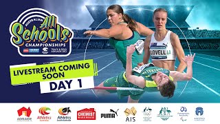 Athletics Australia  Australia All Schools Championships  Day 1  Field Stream [upl. by Michi]