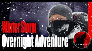 Backpacking in a Blizzard  Winter Storm Backpacking Overnight Adventure [upl. by Inahet66]