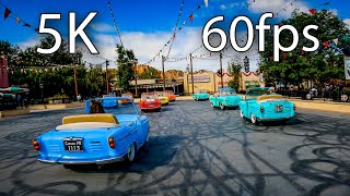 Luigis Rollickin Roadsters onride 5K POV 60fps Disney California Adventure [upl. by Ahseila]