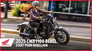 New 2025 CMX1100 Rebel Start your rebellion  Street Motorcycle  Honda [upl. by Salohcin]