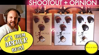 Shootout  Opinion J ROCKETT AUDIO DESIGNS ARCHER IKON vs ARCHER vs THE JEFF ARCHER Klon Clones [upl. by Anuahsar]