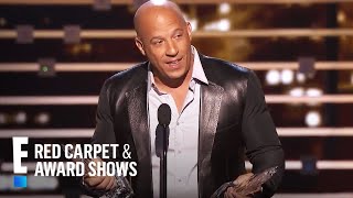 Top quotFast amp Furiousquot Moments at the Peoples Choice Awards  E [upl. by Neelhtak]