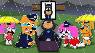 No Way Doberman WaKe Up Please  Very Sad Story  Sheriff Labrador Police Animation [upl. by Cirdet566]