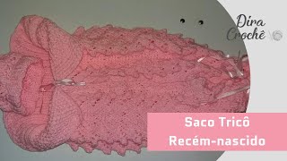 Saco de trico para recém nascido [upl. by Hildegarde]