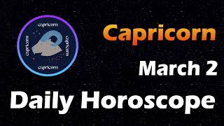 Capricorn Horoscope Today Capricorn Tarot today 2nd March 2024 CapricornHoroscope Horoscopia [upl. by Eveiveneg615]