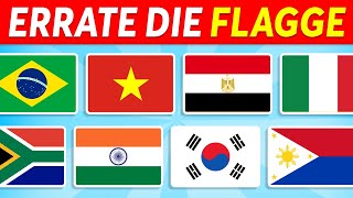 🚩 Errate das Land anhand der Flagge 🌍  Weltflaggen Quiz 🧠🤯 [upl. by Pepper]