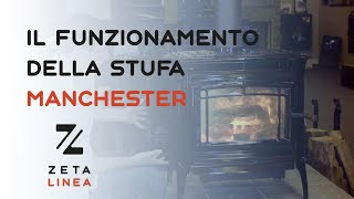 Il funzionamento della stufa a legna in ghisa Manchester  Hergom [upl. by Ecille]