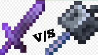 minecraft mace vs netherite sword netherite armor⚔️ [upl. by Novyert757]