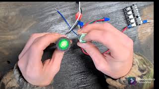 How to wire a 5 pin halo LED switch [upl. by Cahan]