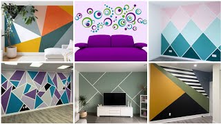 Top 50  3D Geometric Wall Paint Design Ideas 2024  Wall Paint Ideas  Wall Decor Idea home paint [upl. by Ateekan640]