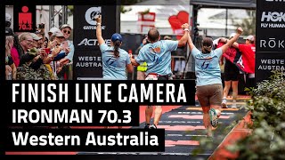 2023 IRONMAN 703 Western Australia  Finish Line Camera [upl. by Nathanoj]