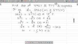 Euclidean Algorithm to find GCD [upl. by Helas]