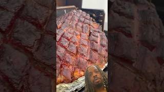 How to BBQ 100 lb Cow Leg youtubeshorts mrbrownreacts shorts cow [upl. by Lyons]