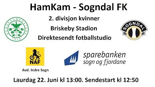 HamKam  Sogndal FK fotballstudio 22 juni 2024 [upl. by Nosae]