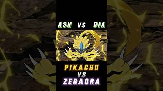 Pikachu Vs Zeraora  Ash Vs Dia  ATTITUDE STATUS shortspokemonytshorts [upl. by Israeli366]