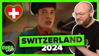 🇨🇭 SWITZERLAND EUROVISION 2024 REACTION NEMO  THE CODE [upl. by Ajani425]