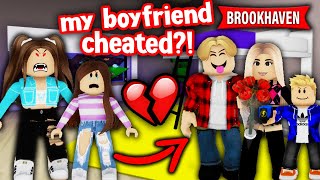 MY BOYFRIEND WAS CHEATING ON ME  Brookhaven RP Mini Movie Roblox [upl. by Aggi387]