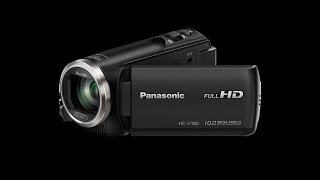 Panasonic HC V180  Best Video  Audio menu settings on this Camera [upl. by Juni]