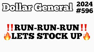 2024596🏃🏽‍♀️🏃‍♂️Dollar General Couponing‼️RUNRUN‼️LETS STOCK UP‼️Must Watch👀👀 [upl. by Ahcilef]