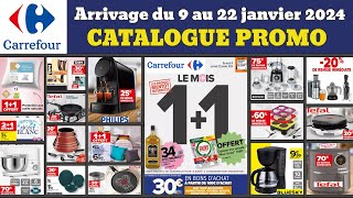 catalogue CARREFOUR du 9 au 22 janvier ✅ Arrivage du jour 🔥 Promos deals maison cuisine publicité [upl. by Ecirtahs502]