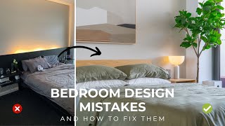 12 Common Bedroom Design Mistakes amp How To Fix Them [upl. by Anne-Marie]