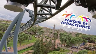 TORNADO 🎢 OnRide POV  Parque Atracciones de Madrid 2024 [upl. by Lletnom]